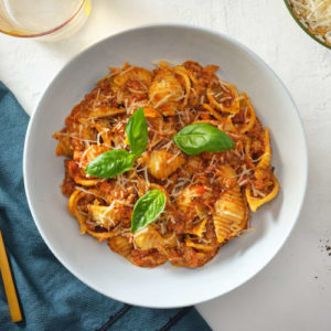 Freshly Meals Cauliflower Shell Bolognese